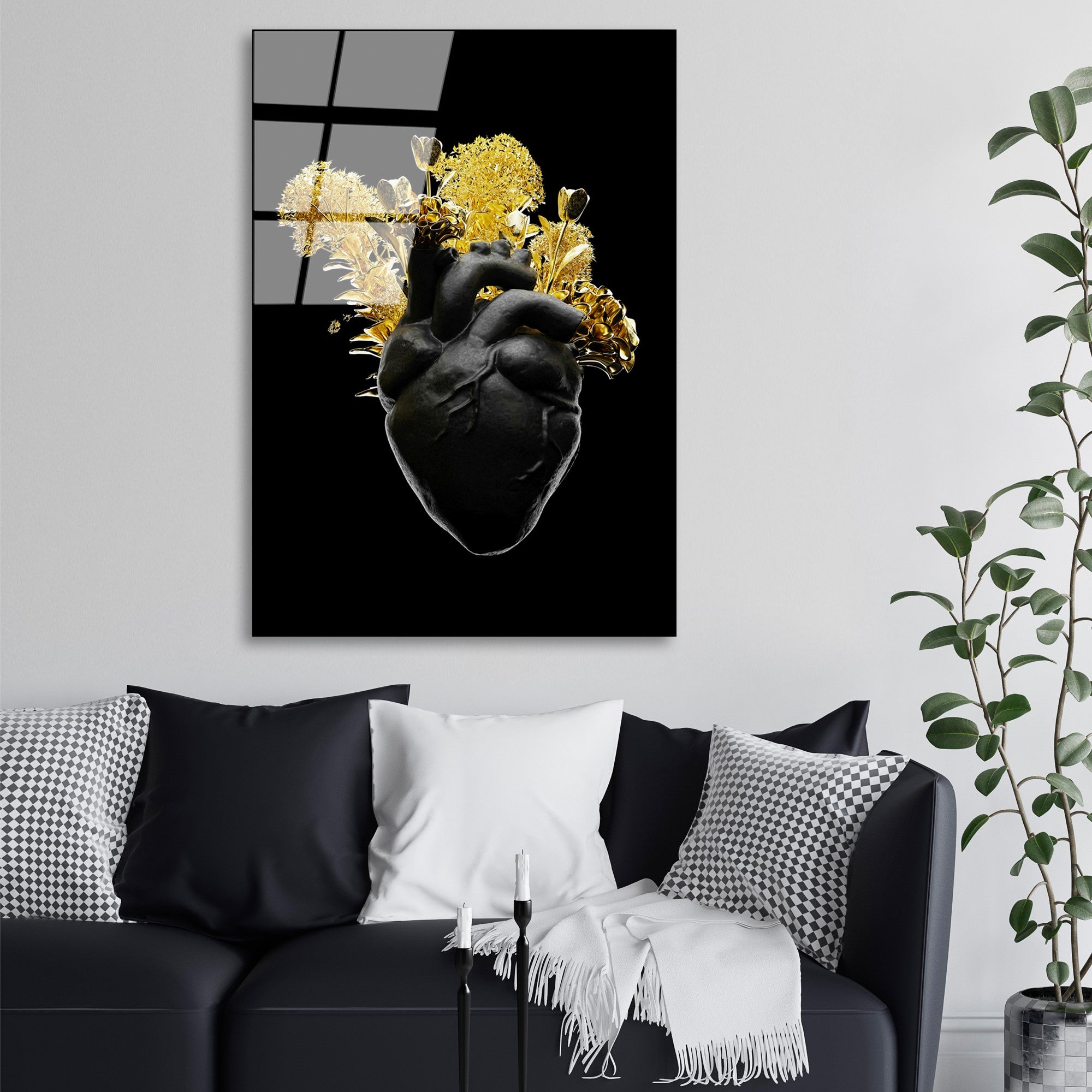 Quadro Decorativo em 100% Vidro Temperado UV-1205 70x100 cm Multicolor 4 mm