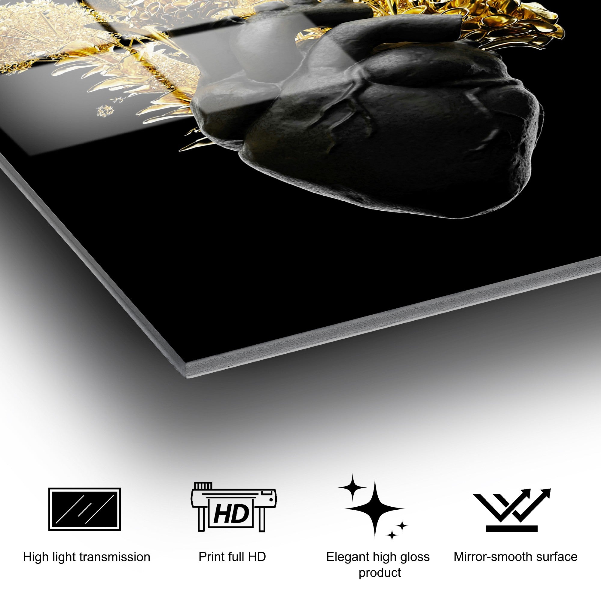 Quadro Decorativo em 100% Vidro Temperado UV-1205 70x100 cm Multicolor 4 mm