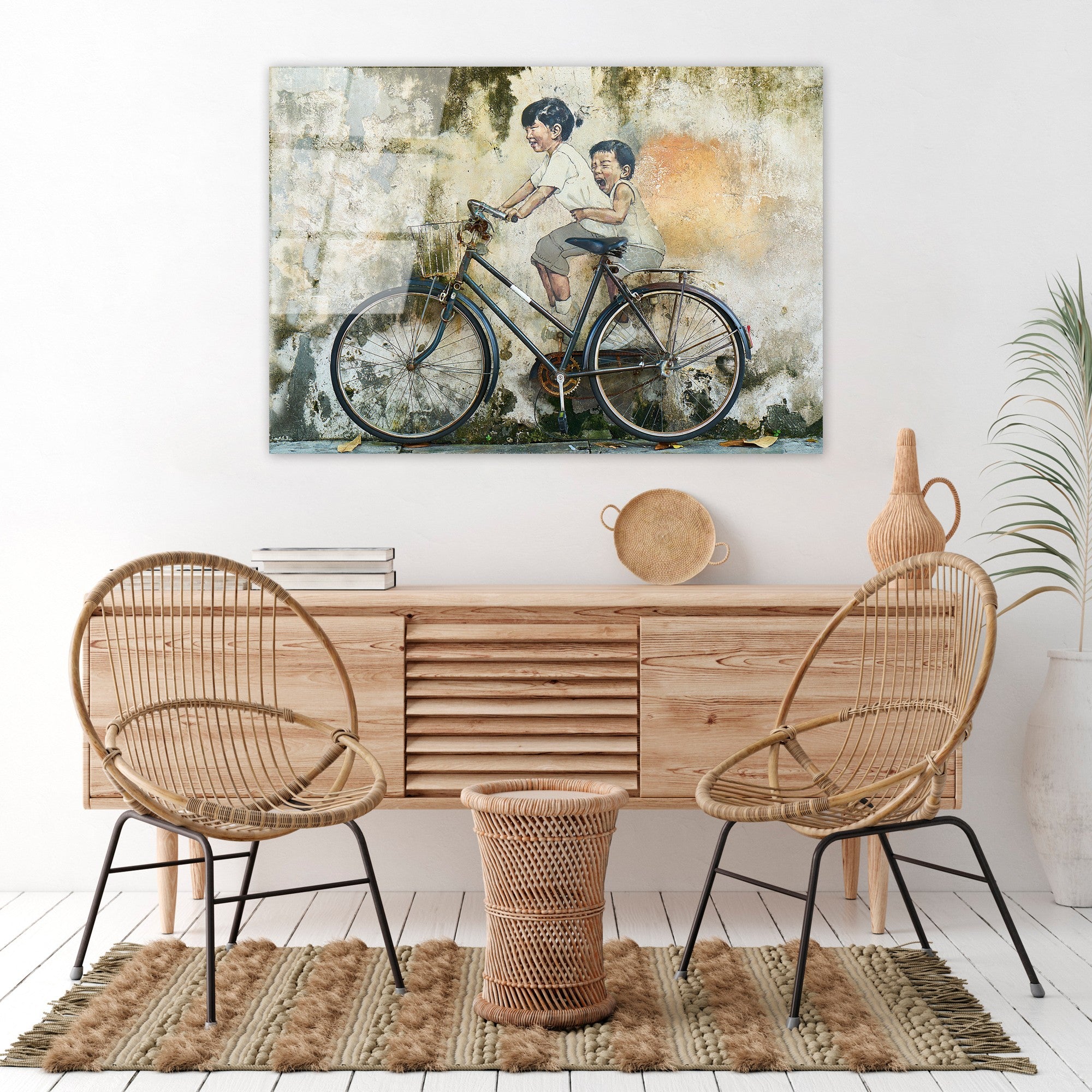 Quadro Decorativo em Vidro Temperado UV-1208, 70x100 cm, Multicolor, 4 mm