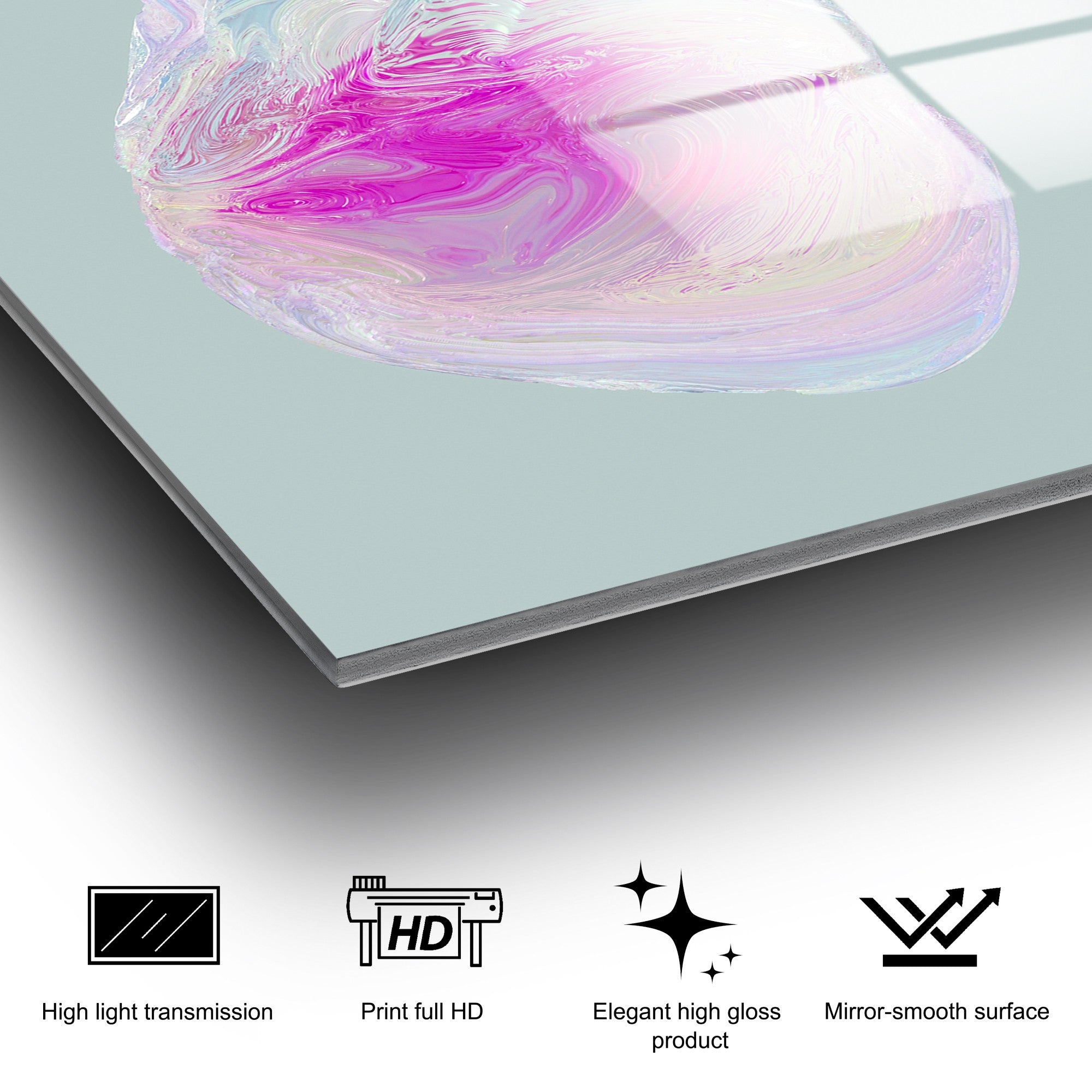 Quadro Decorativo em Vidro Temperado UV-1210, 70 x 100 cm, Multicolor (4 mm)