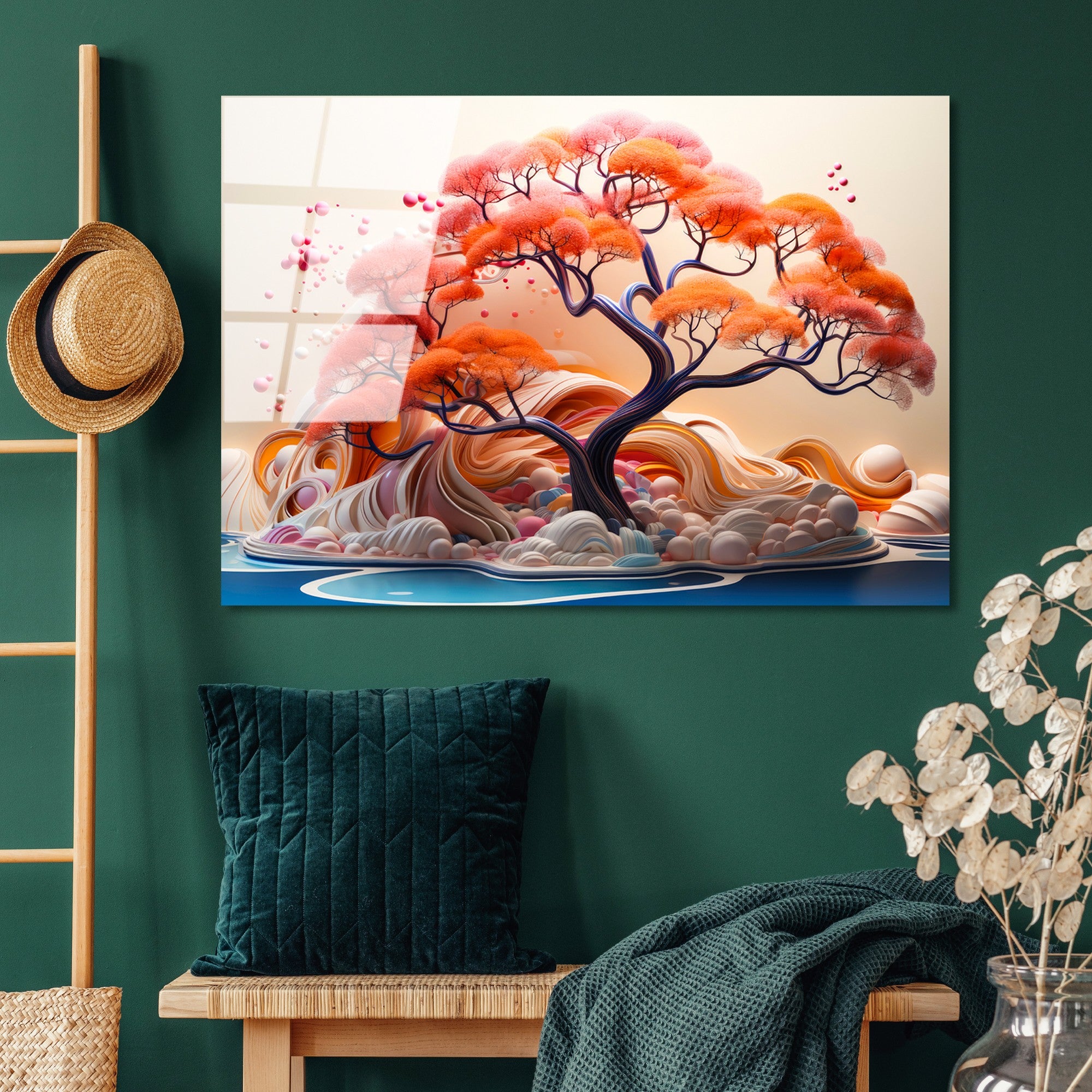 Quadro Decorativo em Vidro Temperado UV-1211 – Multicolor – 70x100 cm – 4 mm