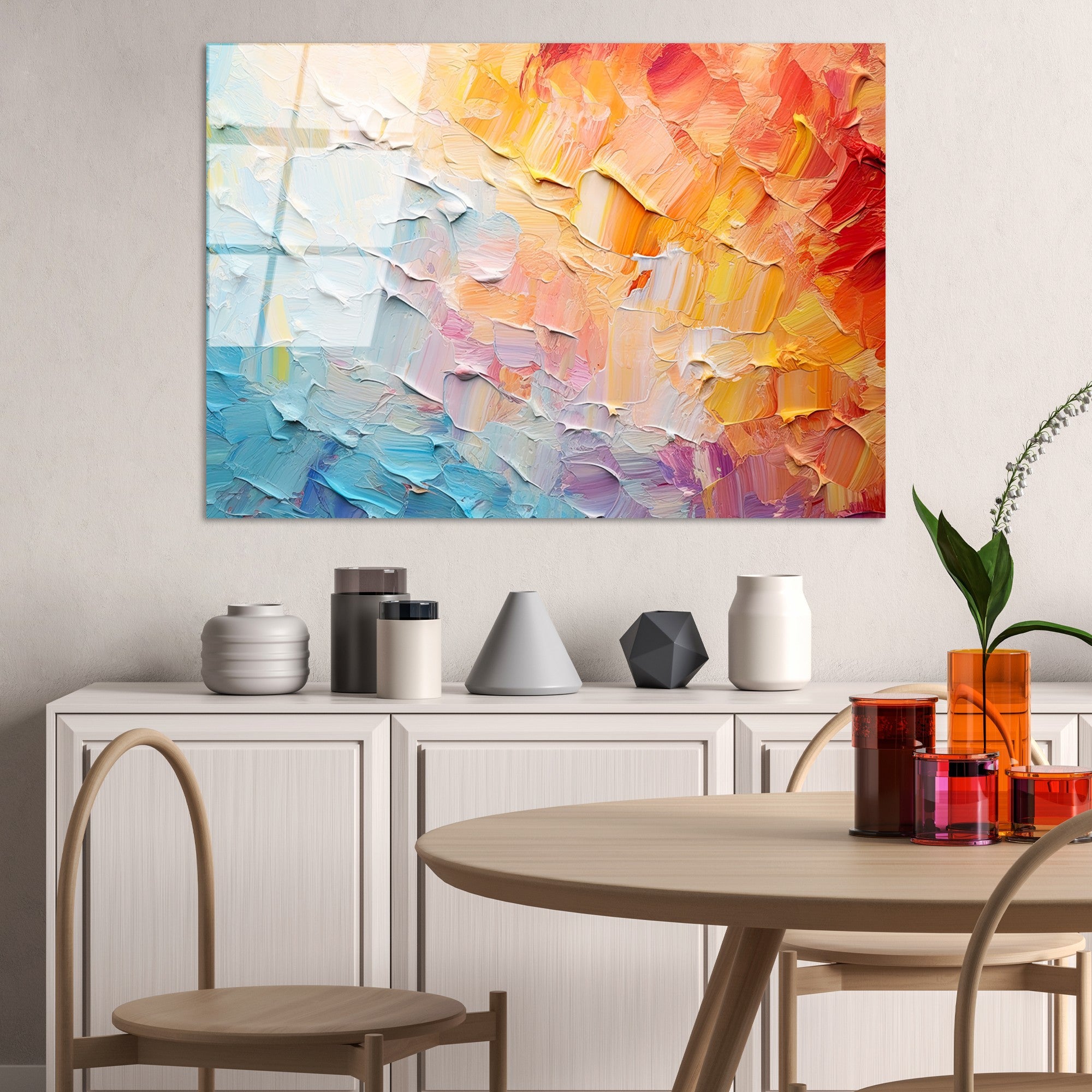 Quadro Decorativo em Vidro Temperado 70x100 cm (4 mm) Multicolor – UV-1212