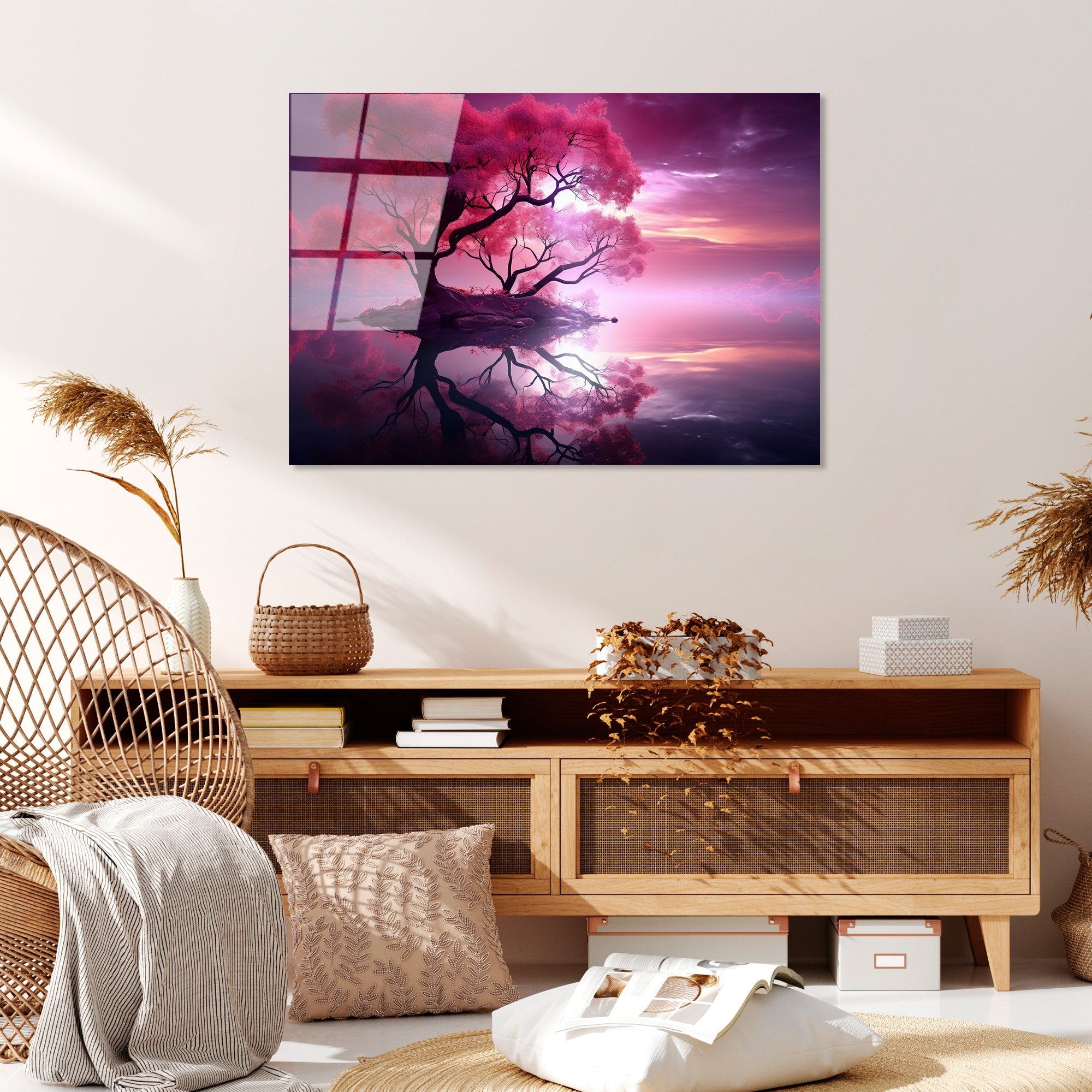 Quadro Decorativo em Vidro Temperado UV-1214, 70 x 100 cm, Multicor (4 mm)