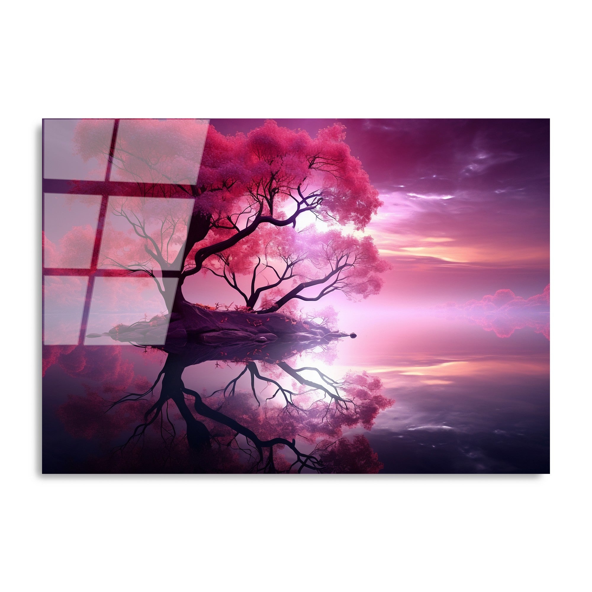 Quadro Decorativo em Vidro Temperado UV-1214, 70 x 100 cm, Multicor (4 mm)