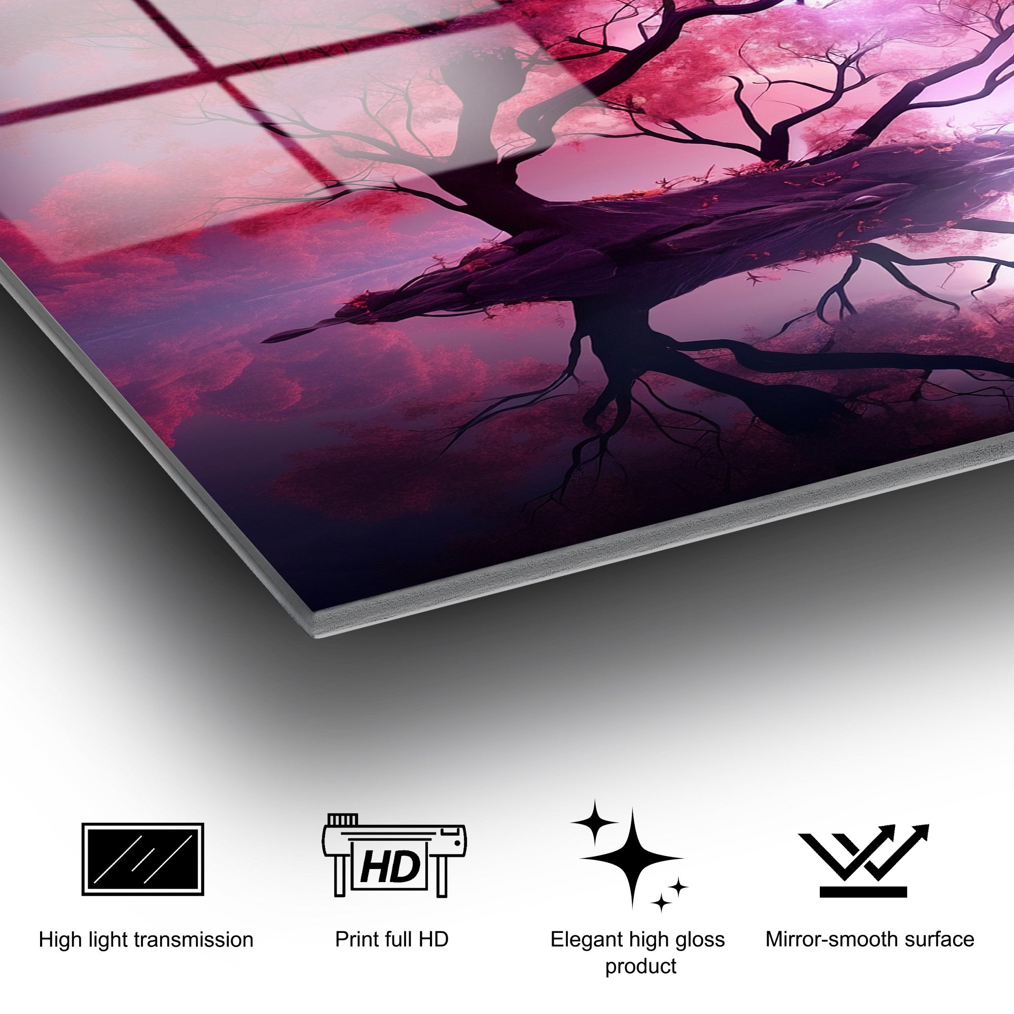 Quadro Decorativo em Vidro Temperado UV-1214, 70 x 100 cm, Multicor (4 mm)