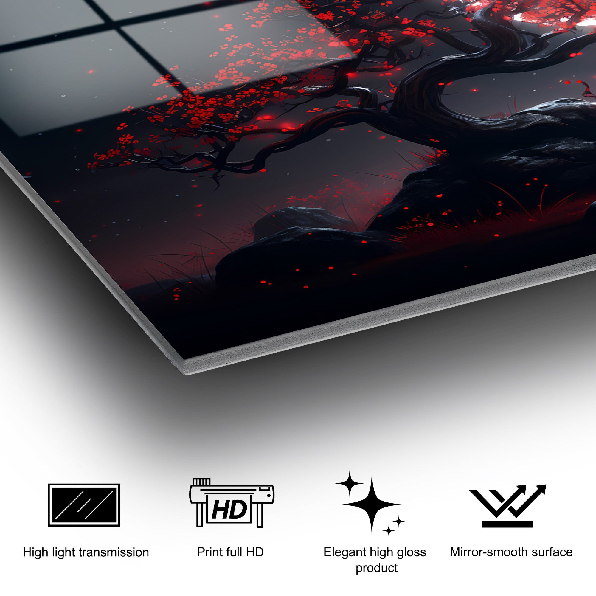 Quadro Decorativo em 100% Vidro Temperado UV-1215, 70 x 100 cm, Multicor (4 mm)