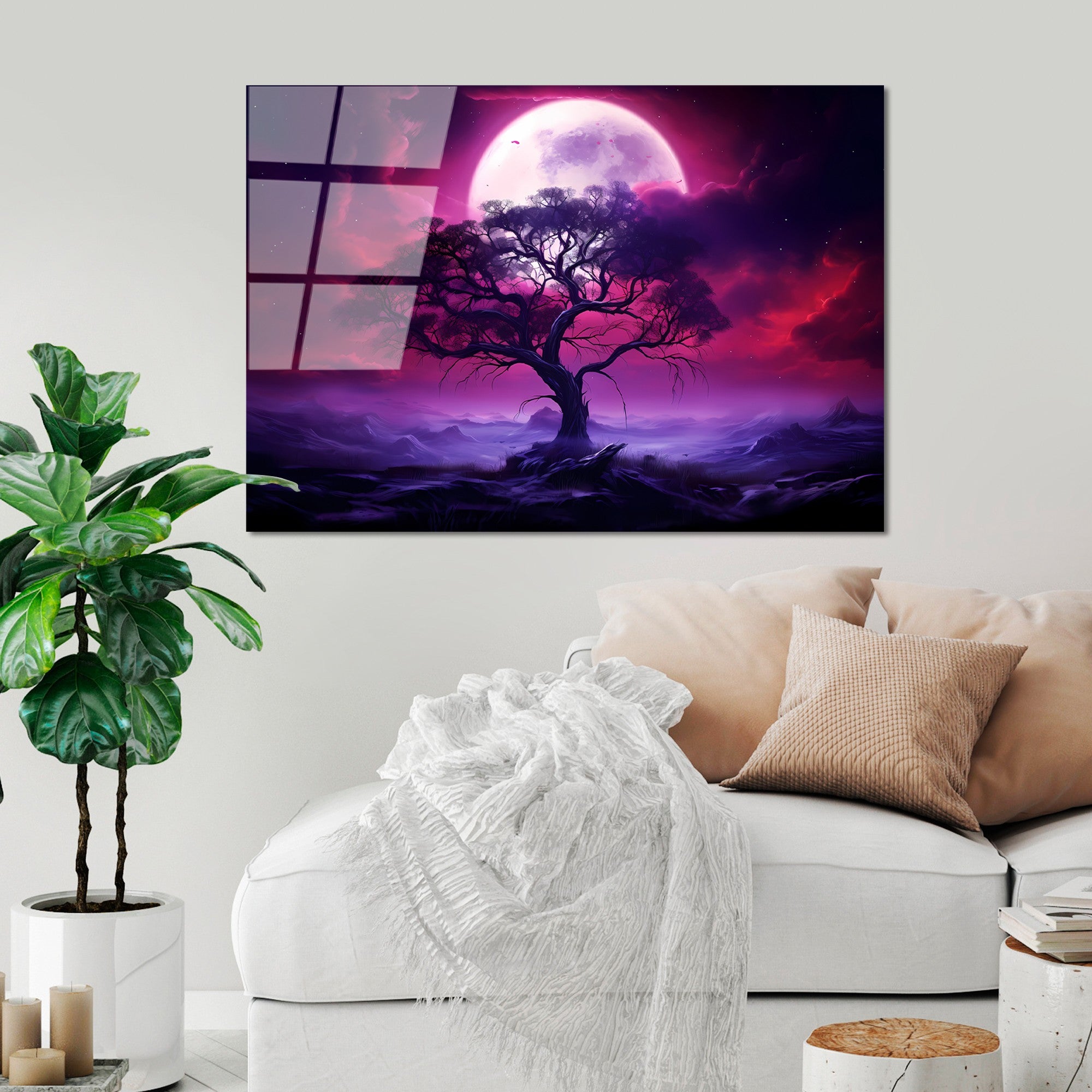 Quadro Decorativo em Vidro Temperado 4 mm (70 x 100 cm) Multicolor – UV-1216