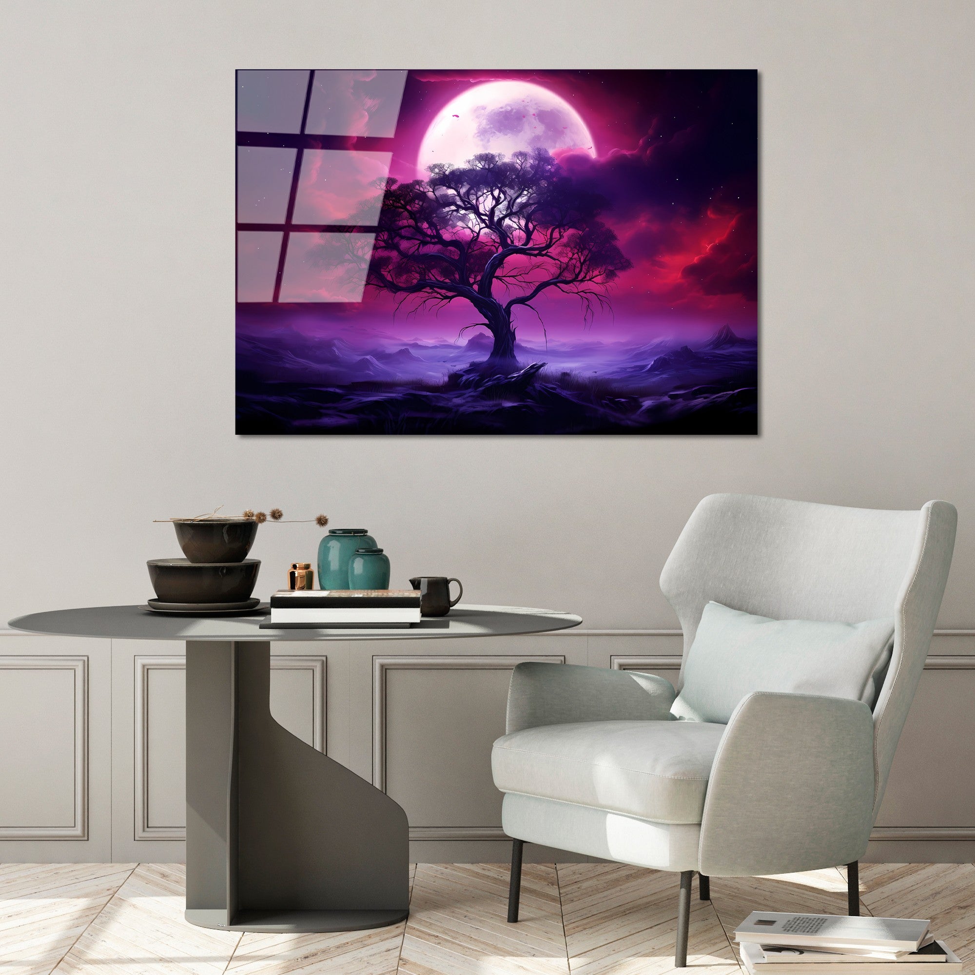 Quadro Decorativo em Vidro Temperado 4 mm (70 x 100 cm) Multicolor – UV-1216