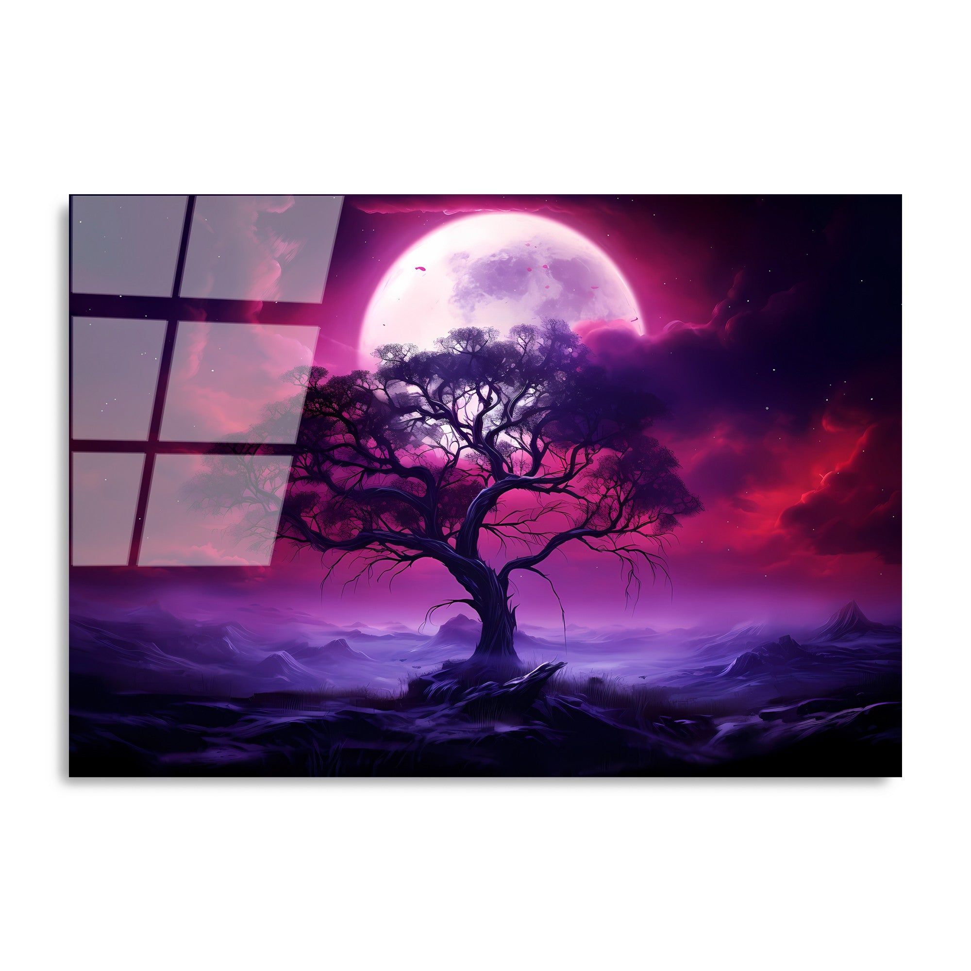 Quadro Decorativo em Vidro Temperado 4 mm (70 x 100 cm) Multicolor – UV-1216