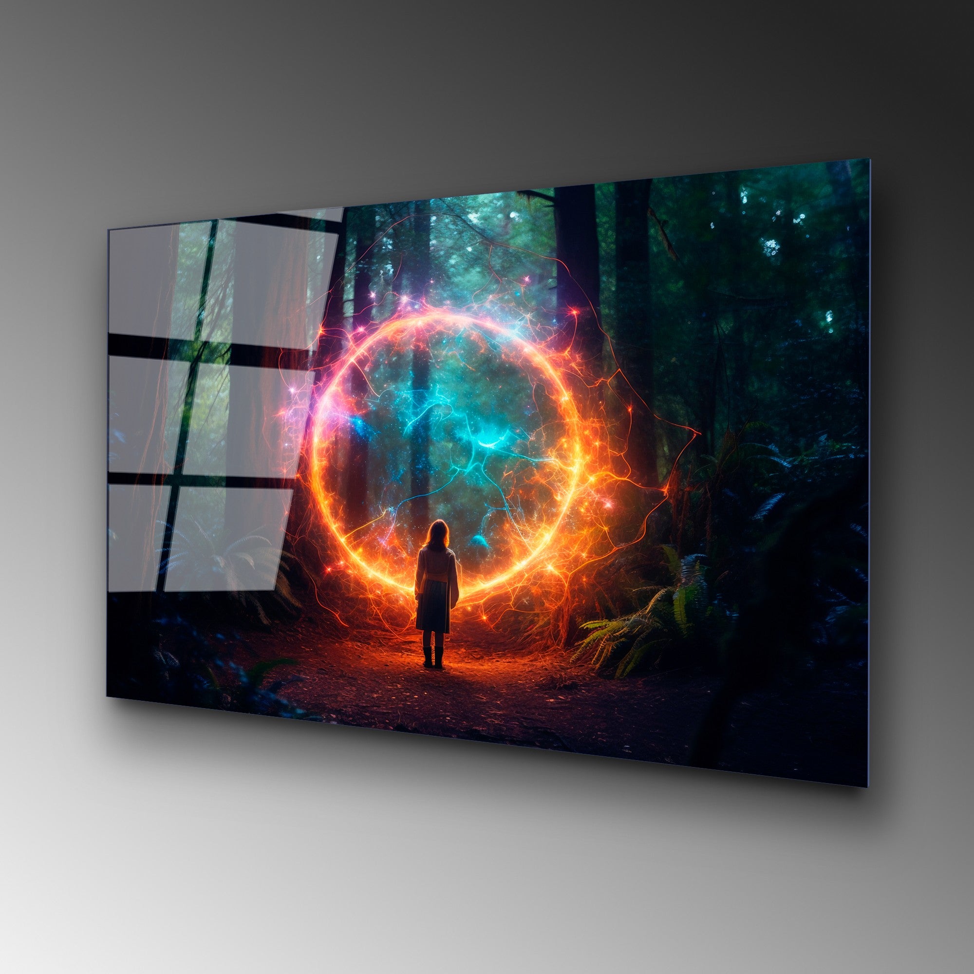 Quadro Decorativo em Vidro Temperado 100% UV-1217, 70 x 100 cm, Multicolor, 4 mm