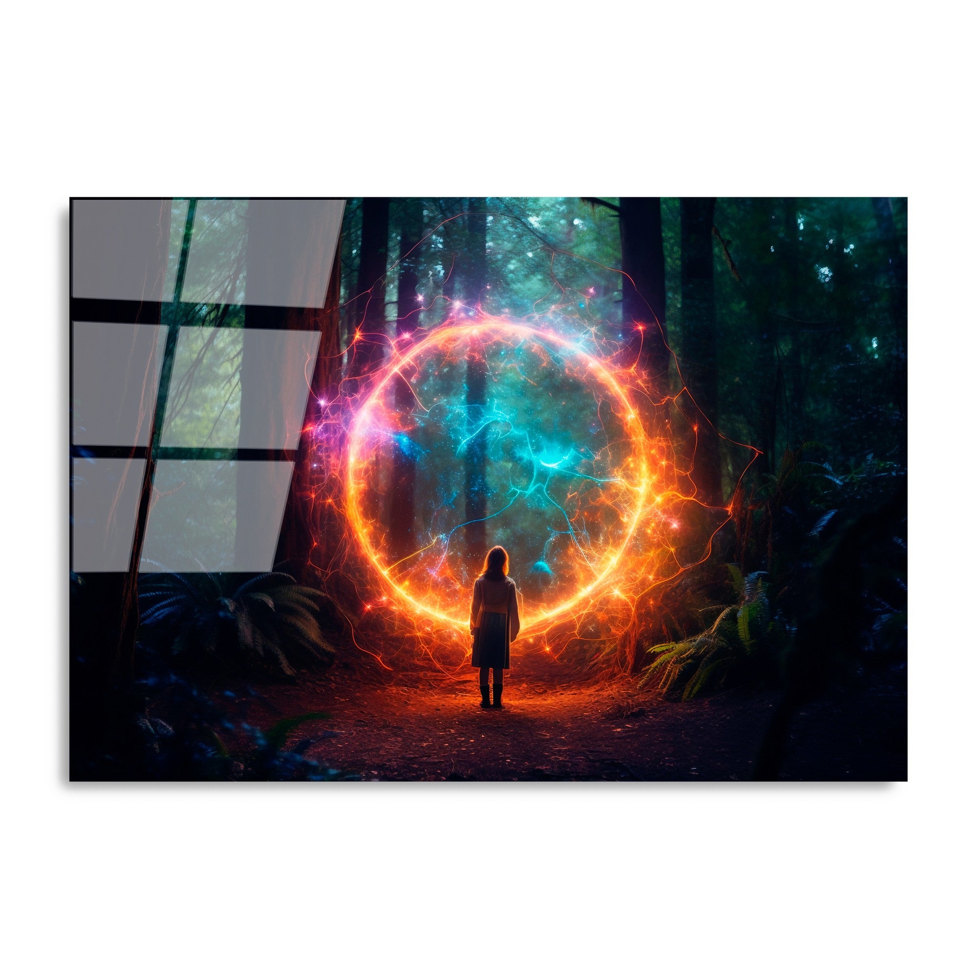 Quadro Decorativo em Vidro Temperado 100% UV-1217, 70 x 100 cm, Multicolor, 4 mm