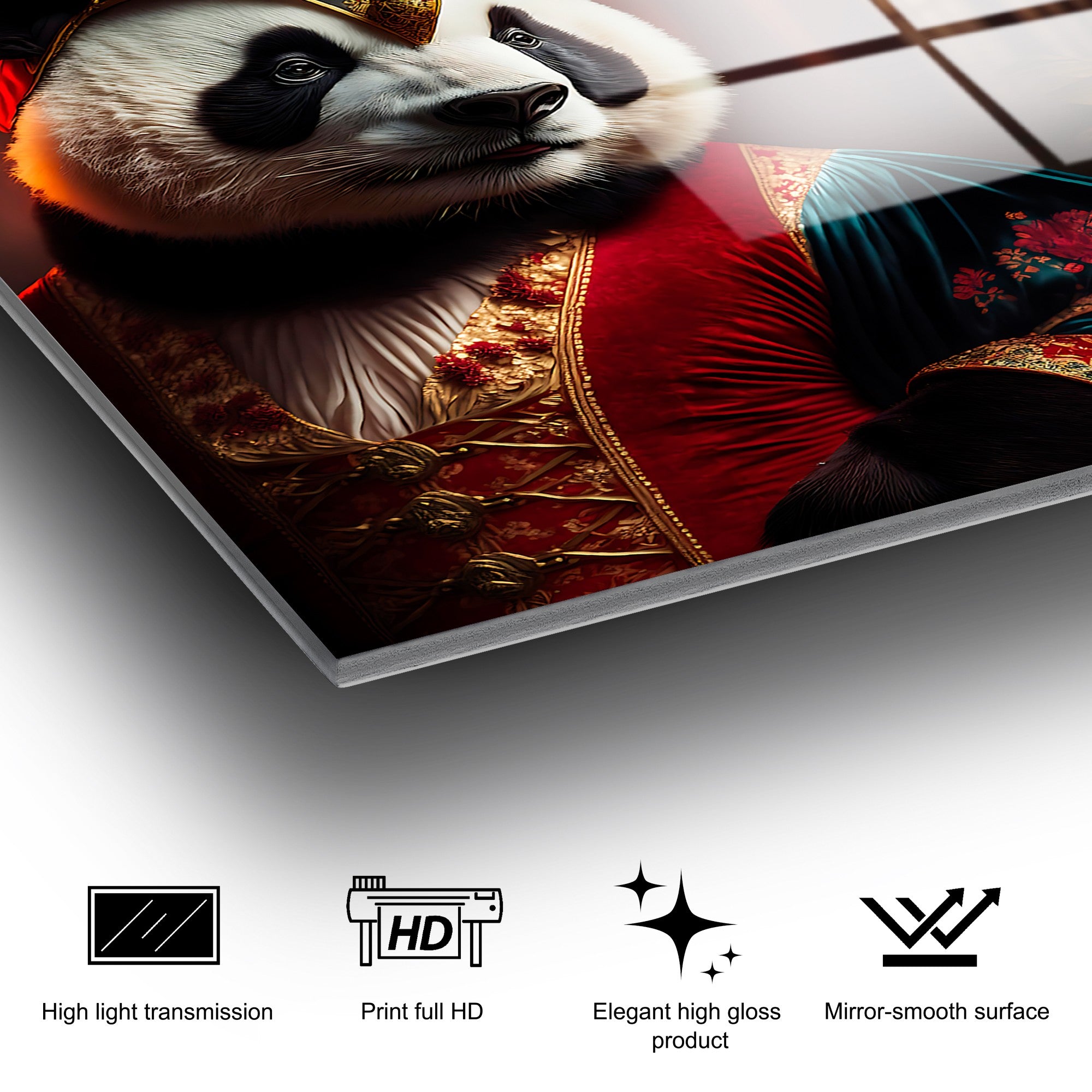 Quadro Decorativo em Vidro Temperado Multicolor 70x100 cm (4 mm) - UV-1219