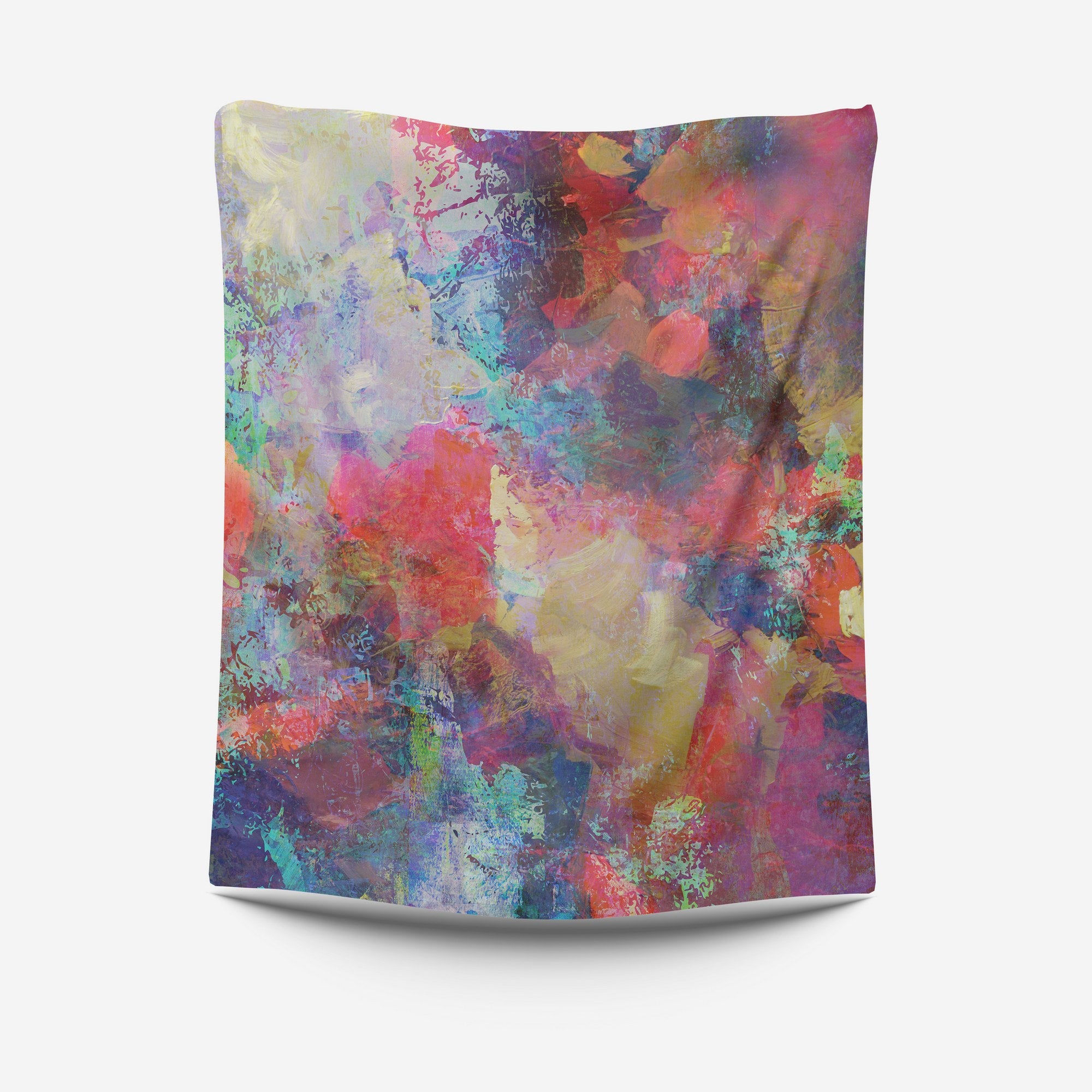 Pintura Decorativa Multicolor - Arte Premium para Parede 100x70cm