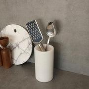Organizador de Cozinha – 9 cm de diâmetro e 17 cm de altura – Branco – Mármore
