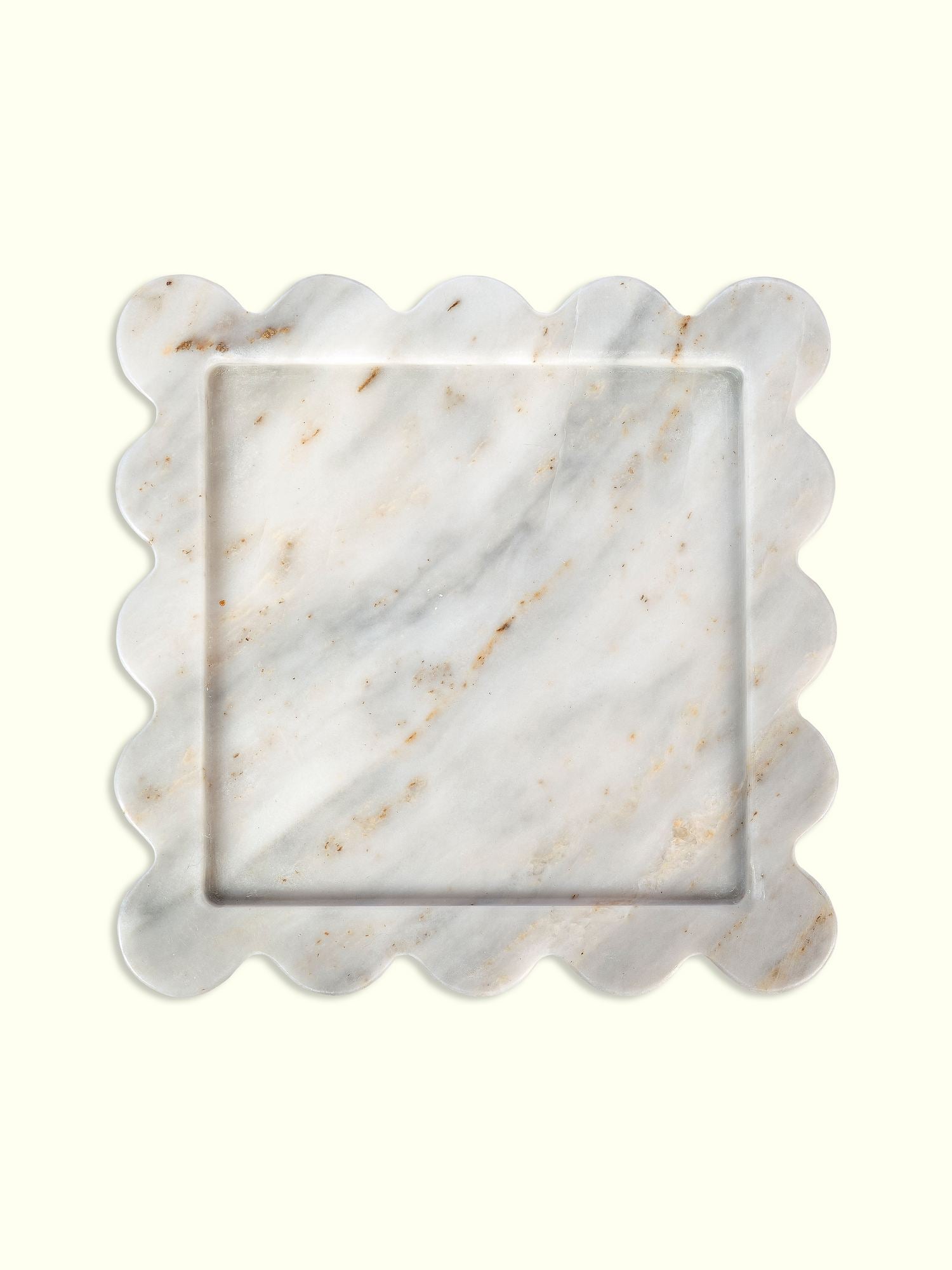 Organizador de Cozinha – 30 x 30 x 2 cm – Branco – Mármore Branco Thassos