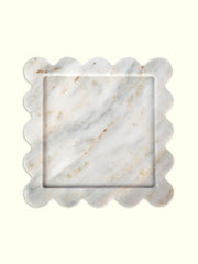 Organizador de Cozinha – 30 x 30 x 2 cm – Branco – Mármore Branco Thassos