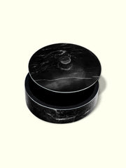 Organizador de Cozinha – 18 cm de diâmetro – Preto – Mármore