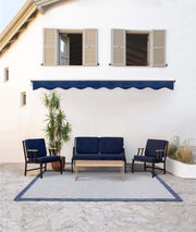 Sofá Garden 1 Lugar Dark Blue - Design Contemporâneo Premium