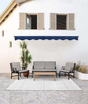 Sofá Garden 1 Lugar Grey - Metal & Poliéster Premium