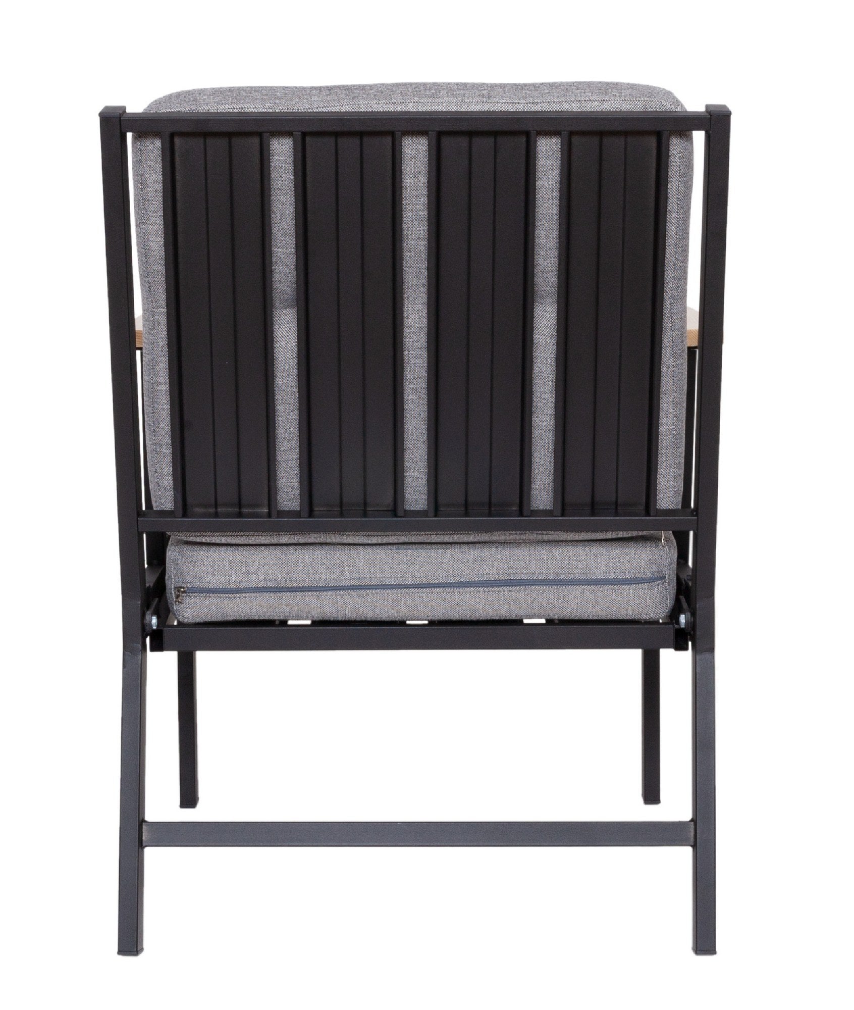 Sofá Garden 1 Lugar Grey - Metal & Poliéster Premium