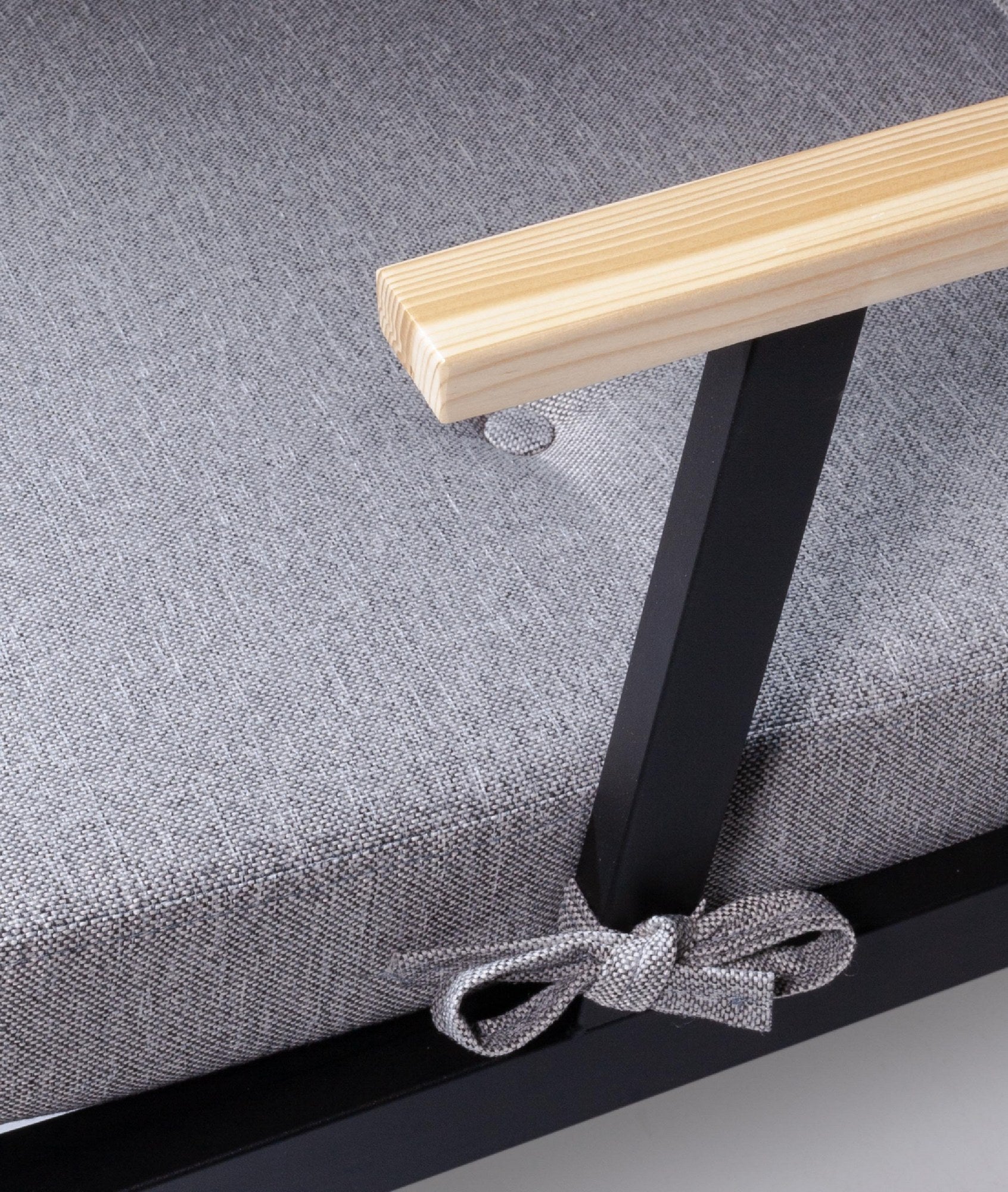 Sofá Garden 1 Lugar Grey - Metal & Poliéster Premium