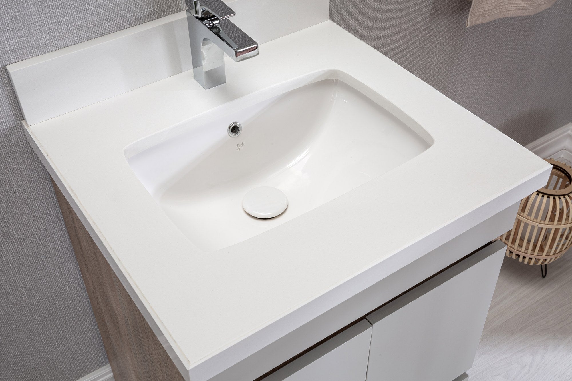 Conjunto de Móveis Casa Banho Echo 24 Oak - Set 2 Peças Premium