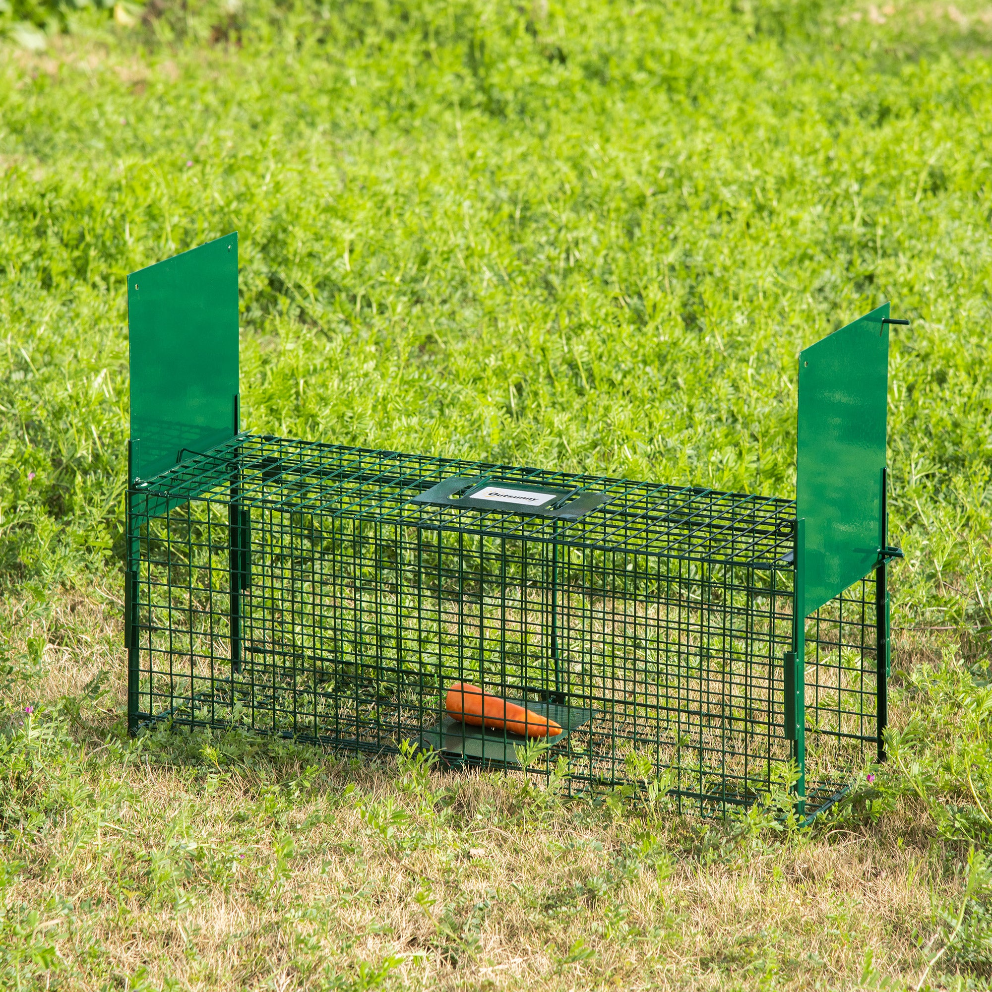 Armadilha para Captura de Animais Vivos 80x25x30cm - Verde Escuro