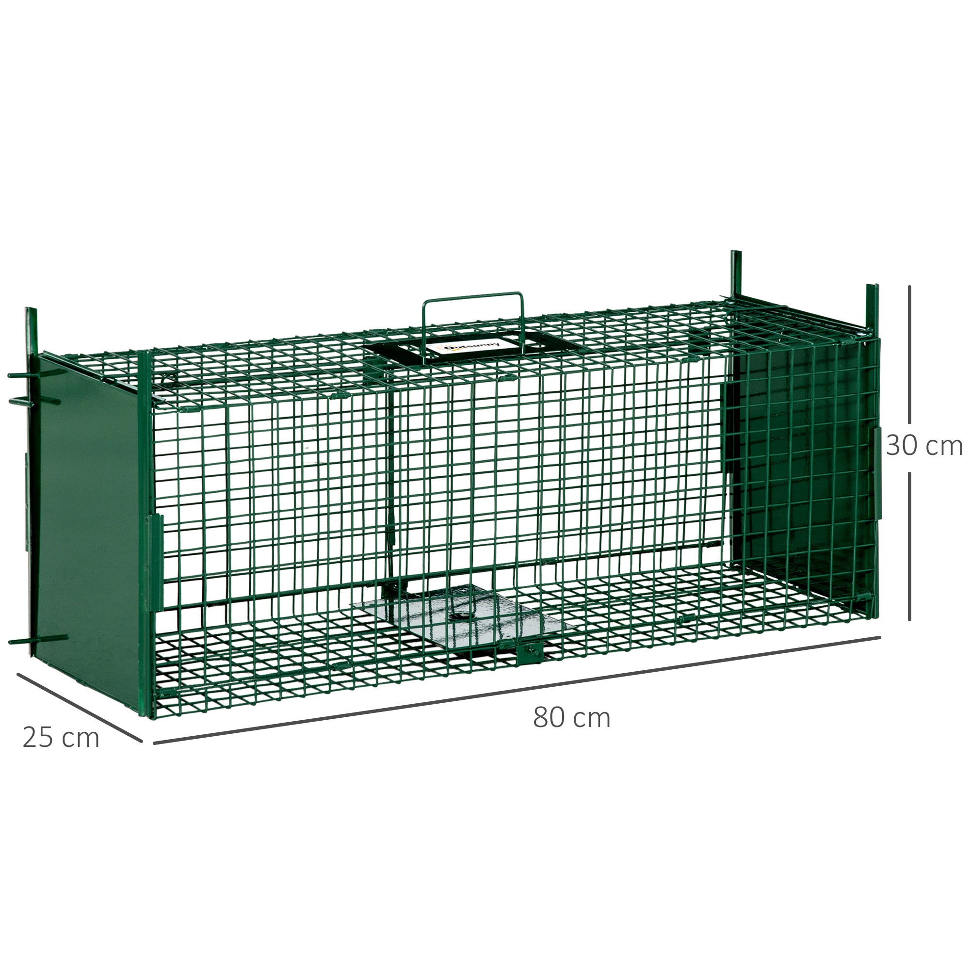 Armadilha para Captura de Animais Vivos 80x25x30cm - Verde Escuro