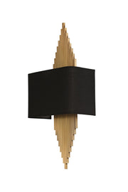 Candeeiro de Parede – 65cm – Dourado e Preto – Metal