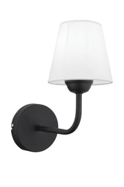 Candeeiro de Parede – 32 cm – Preto e Branco – Metálico com Tecido