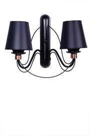 Candeeiro de Parede – 35 cm – Preto – Metal