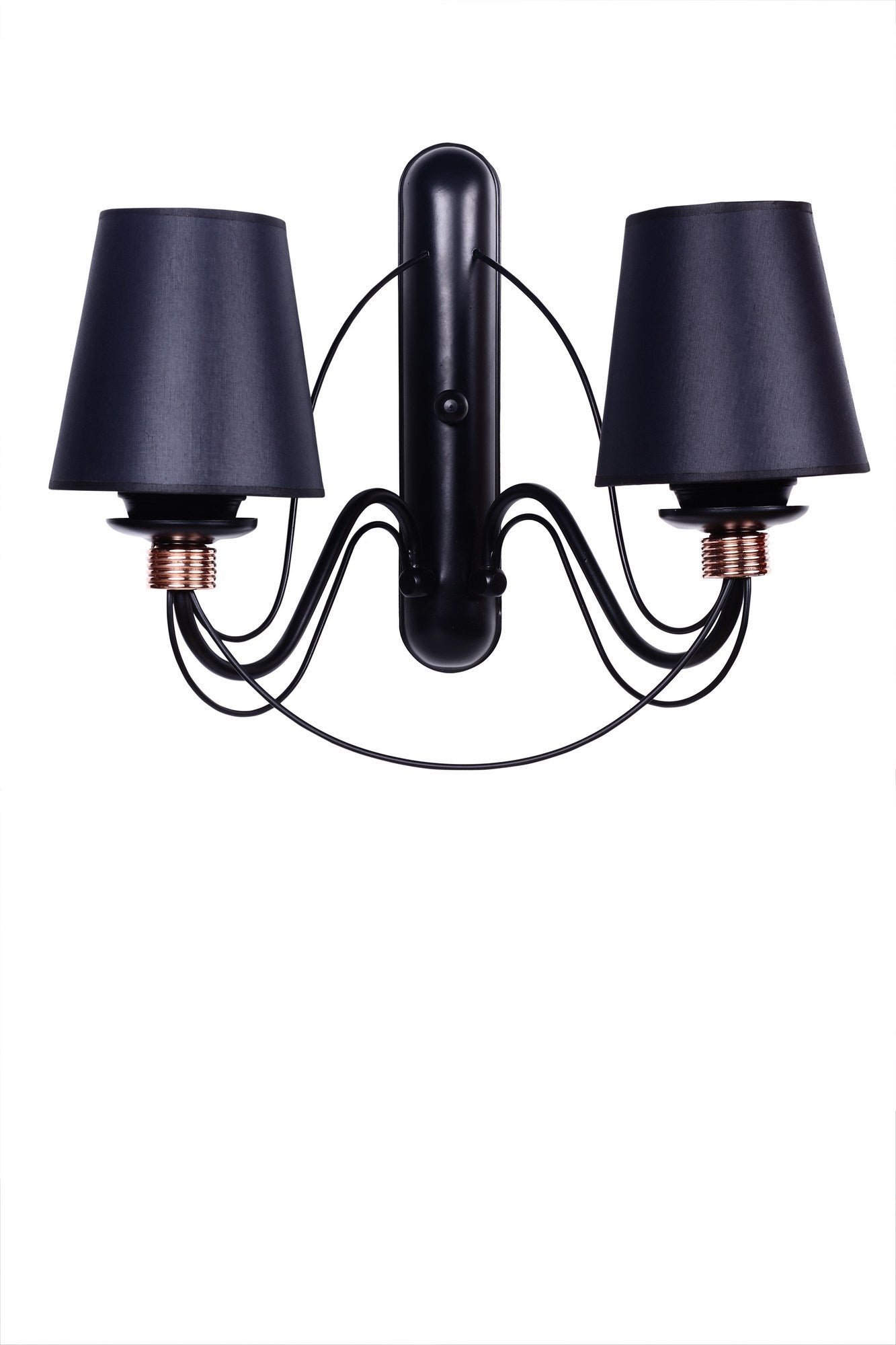 Candeeiro de Parede – 35 cm – Preto – Metal