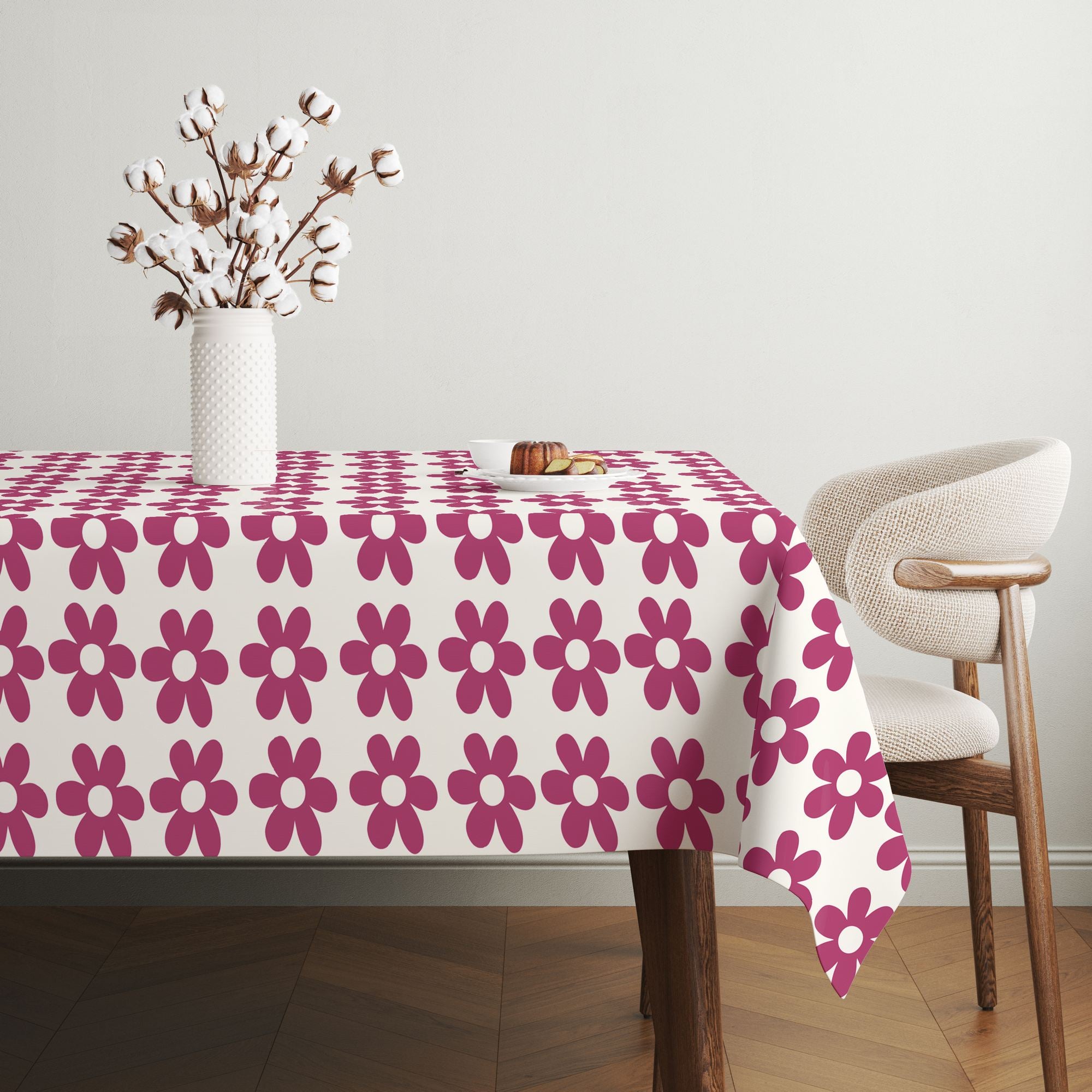 Toalha de mesa – 140 x 180 cm – Multicolorido – Mistura de algodão e poliéster