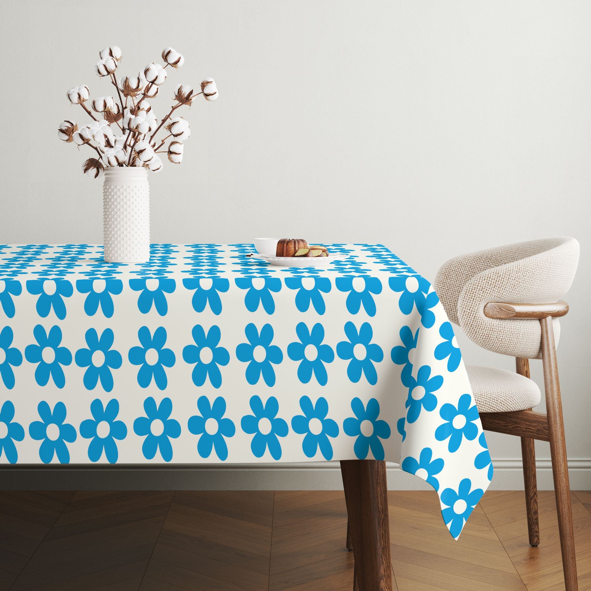 Toalha de mesa – 140 x 180 cm – Multicolorido – Algodão e poliéster