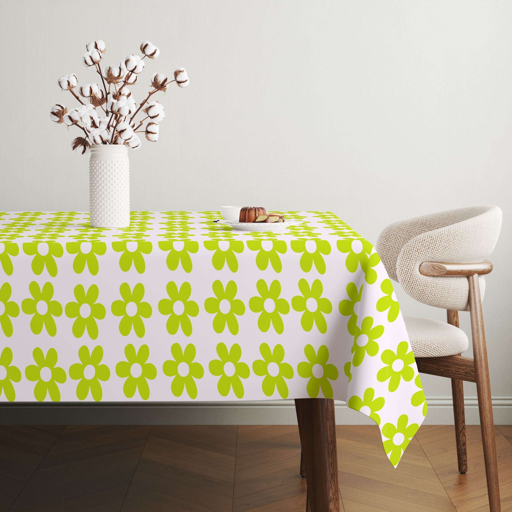 Toalha de mesa – 140 x 180 cm – Multicolorido – 65% algodão e 35% poliéster