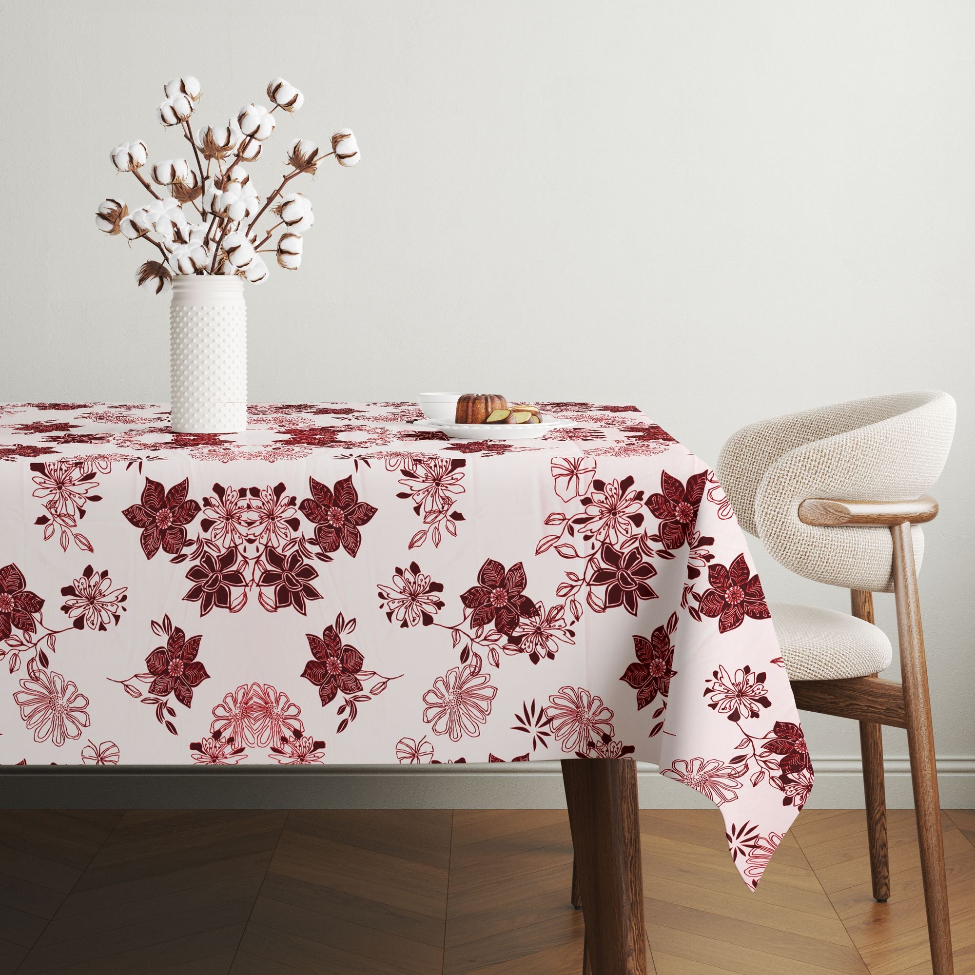Toalha de mesa – 140 x 140 cm – Multicolorido – 65% algodão, 35% poliéster