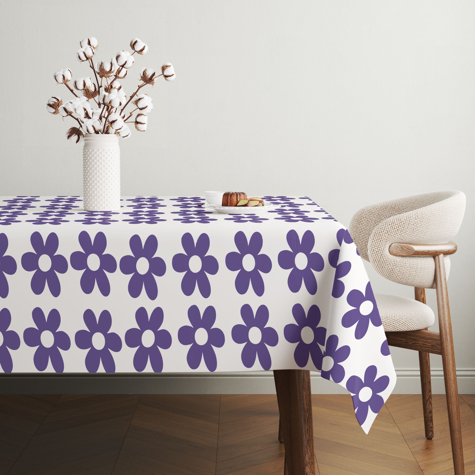 Toalha de mesa – 140 x 180 cm – Multicolorido – Algodão e poliéster