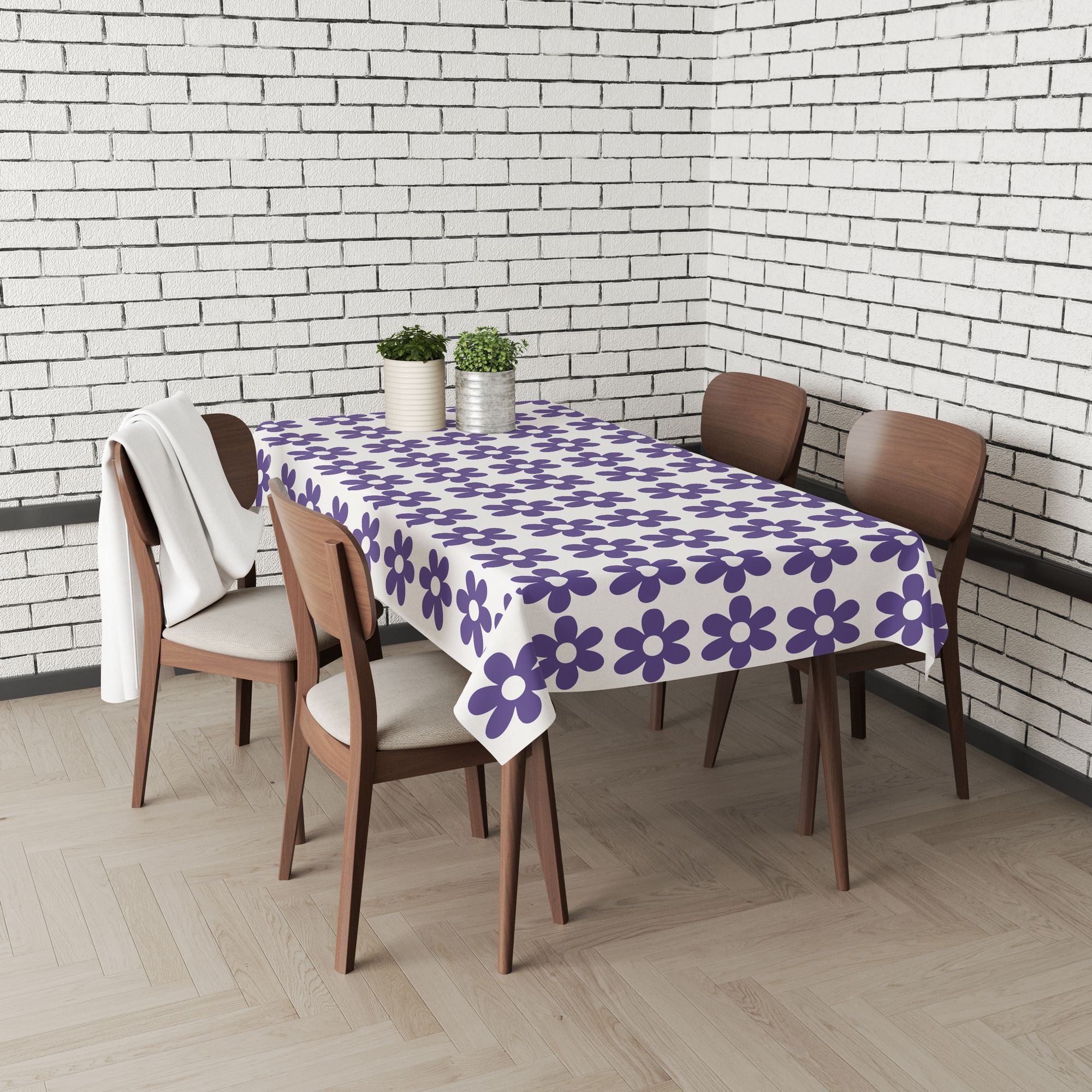 Toalha de mesa – 140 x 180 cm – Multicolorido – Algodão e poliéster