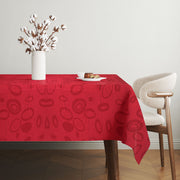 Toalha de mesa – 140 x 180 cm – Multicolorido – 65% algodão e 35% poliéster