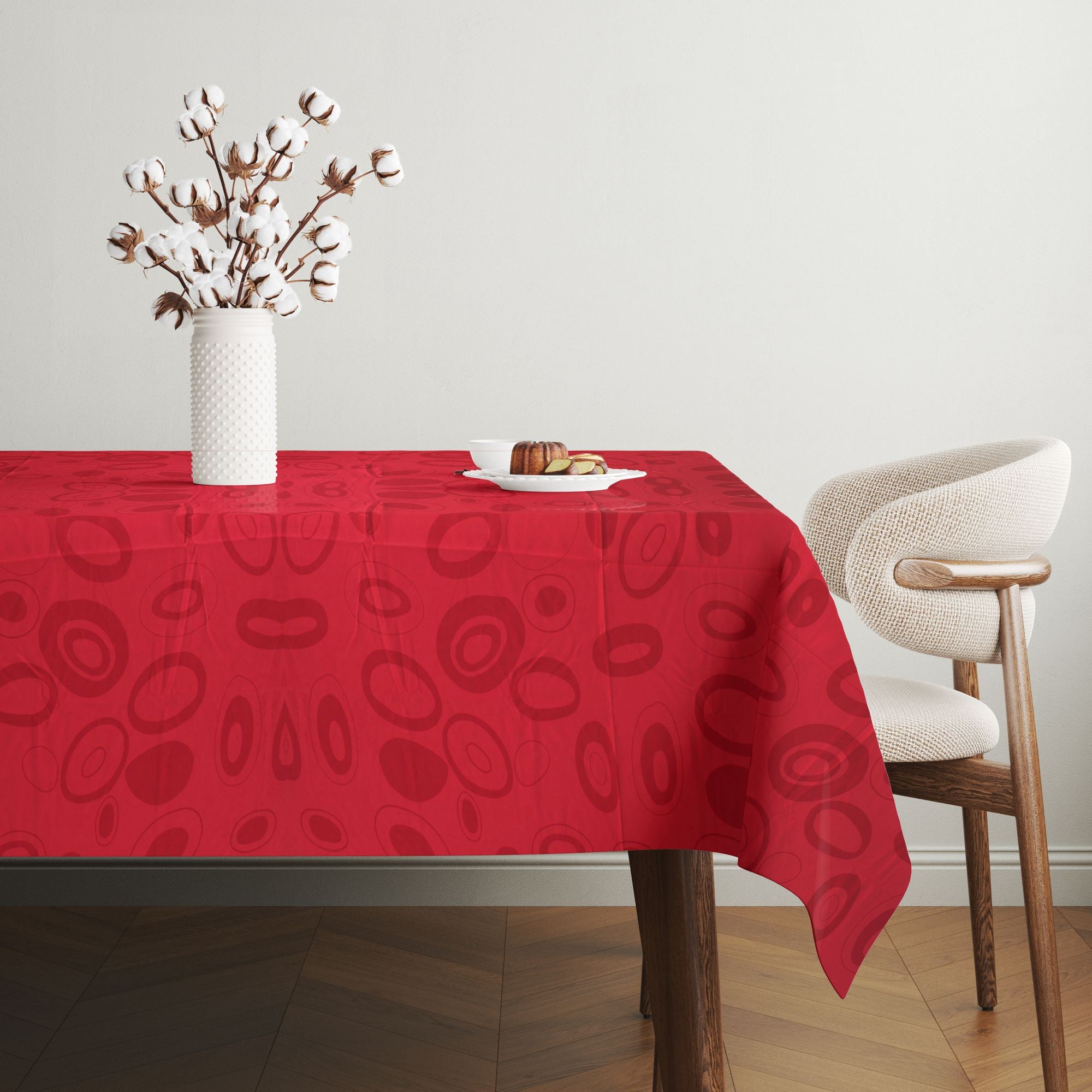 Toalha de mesa – 140 x 180 cm – Multicolorido – 65% algodão e 35% poliéster