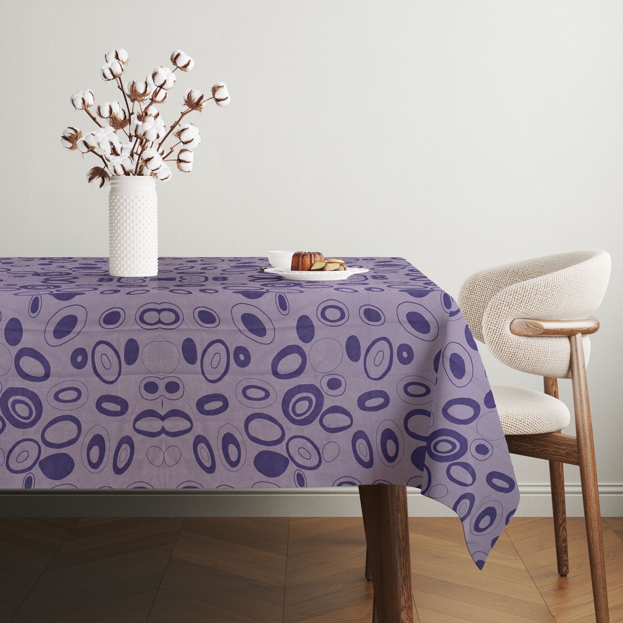Toalha de mesa – 140 x 140 cm – Multicolorido – Algodão e poliéster