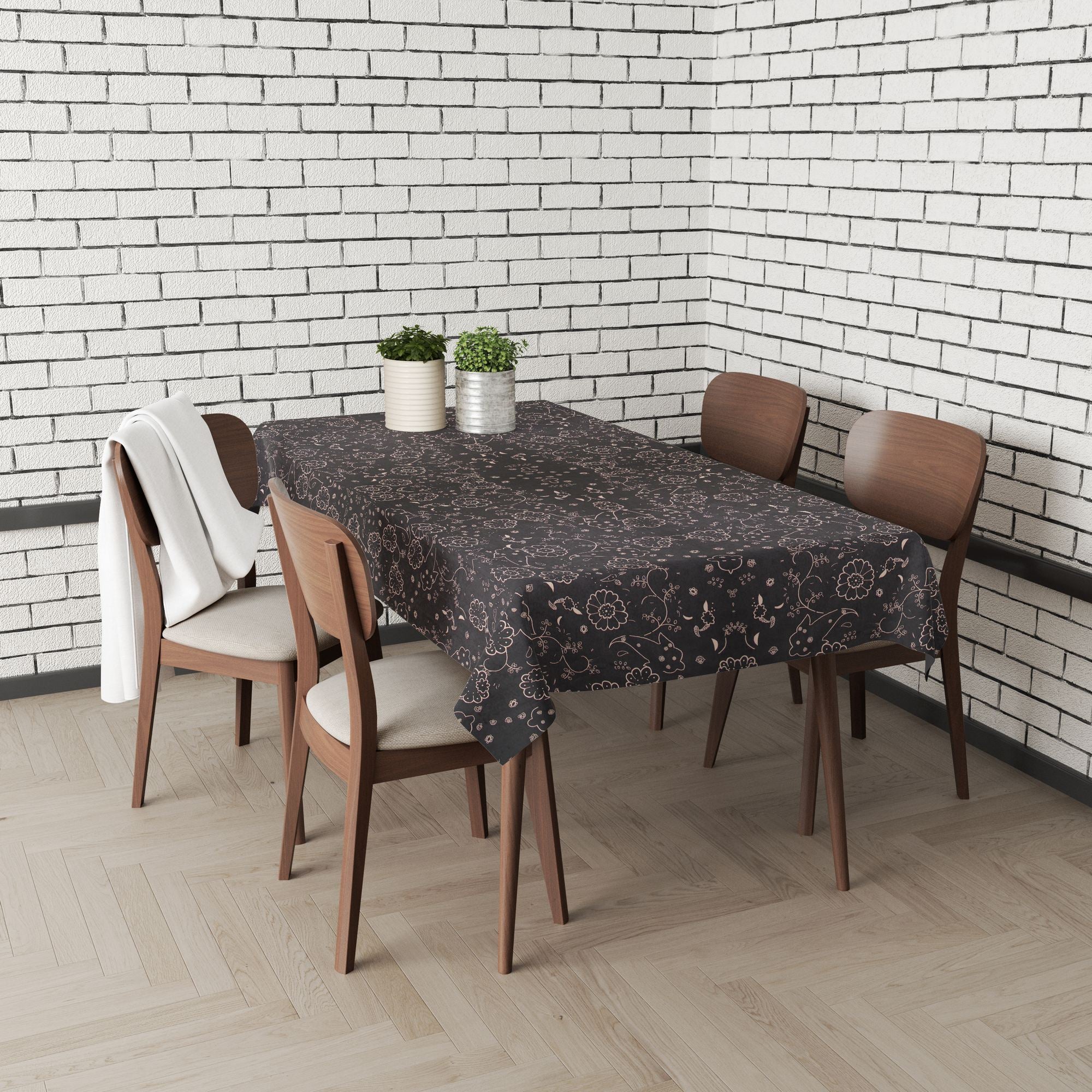 Toalha de mesa – 140 x 140 cm – Multicolorido – Algodão e Poliéster