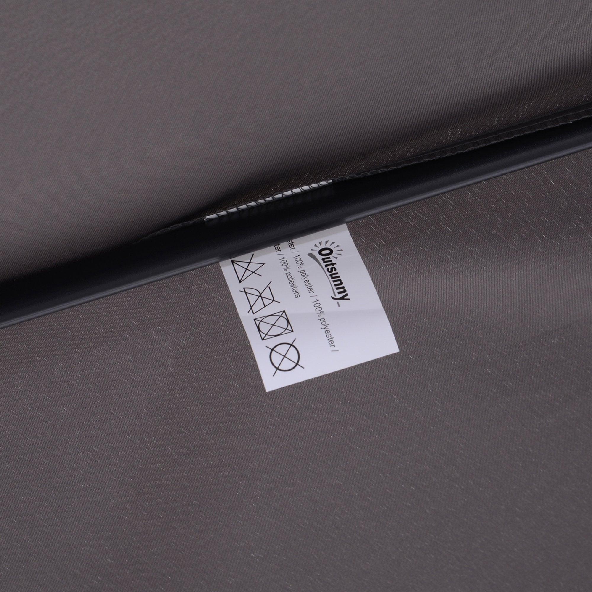 Chapéu de Sol de Jardim – Ø270x235cm – Cinzento – Alumínio e Tecido de Poliéster