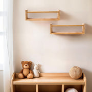 Prateleiras de Parede Oak - Pinho Maciço Premium (Set 2 Peças)