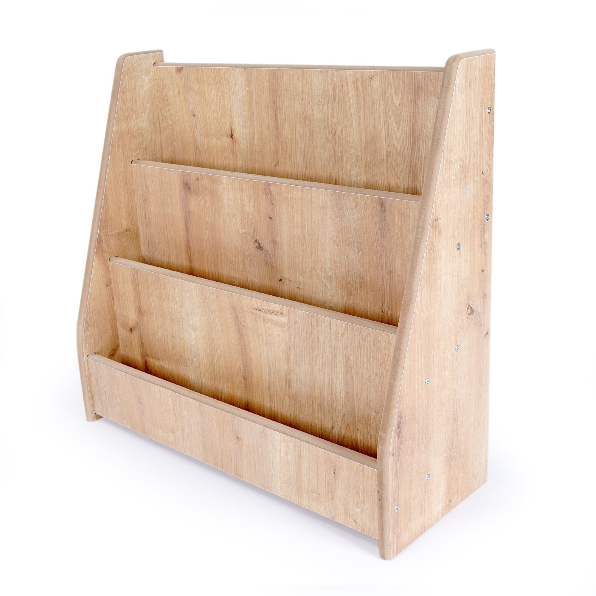 Estante Modular Oak MDF Premium - Sistema Fixação Parede 10 Peças