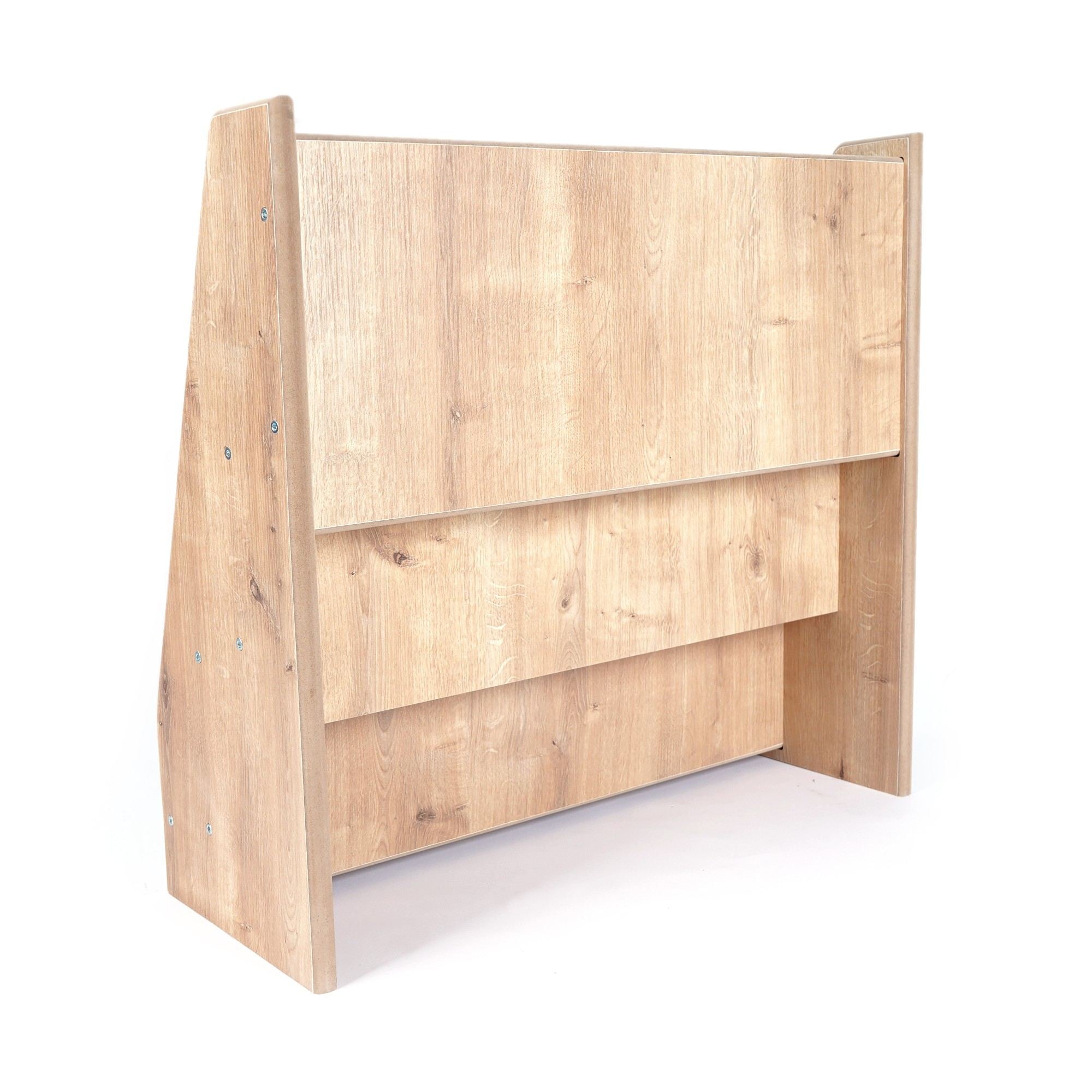 Estante Modular Oak MDF Premium - Sistema Fixação Parede 10 Peças