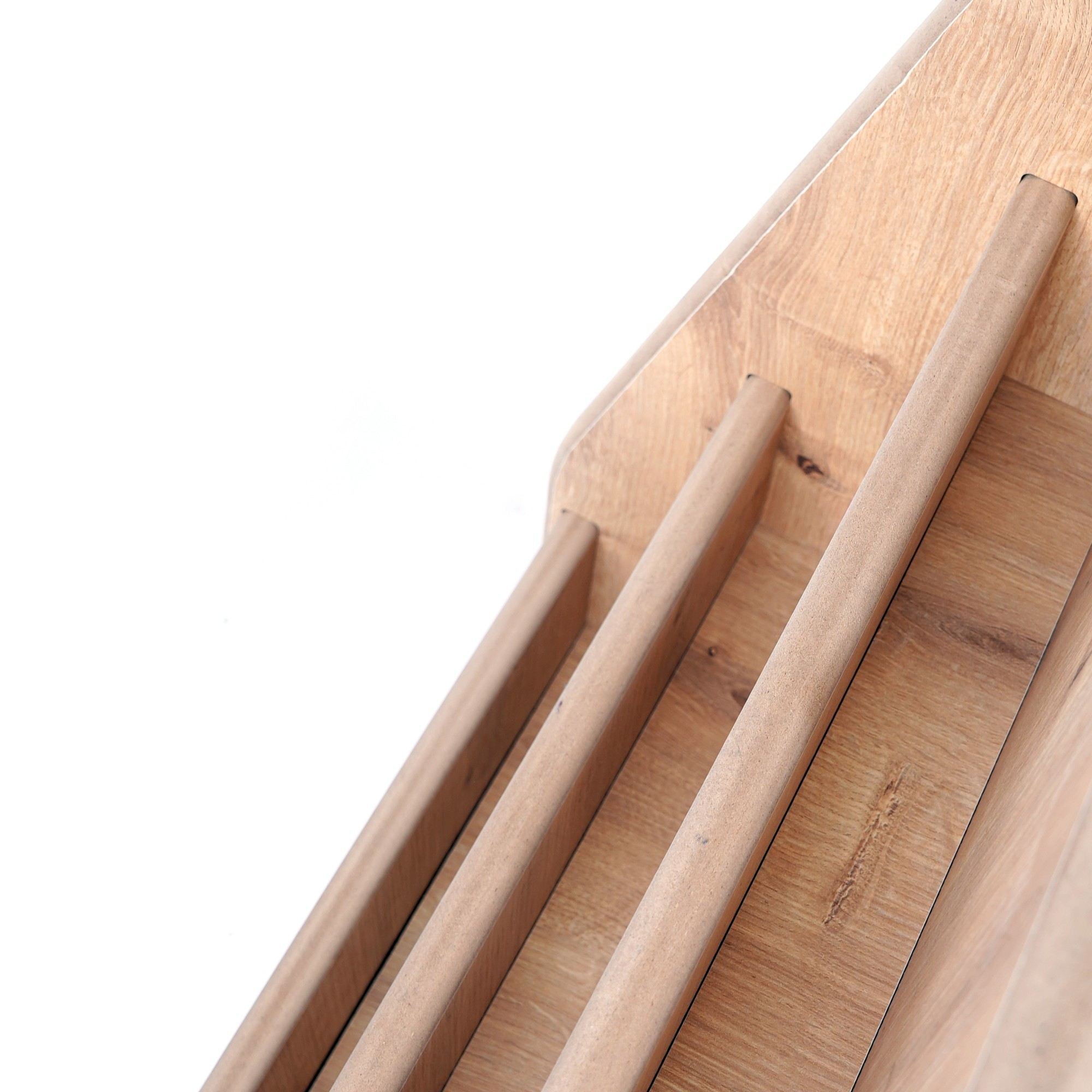 Estante Modular Oak MDF Premium - Sistema Fixação Parede 10 Peças