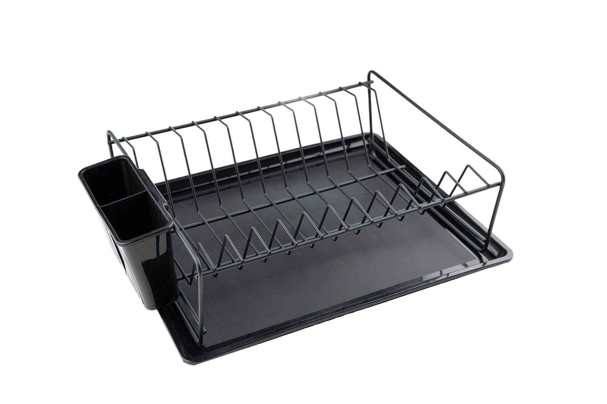 Escorredor de pratos – 35,5 x 29,5 x 11 cm – Preto – Metal