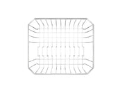 Escorredor de Pratos – 34,5 x 33,5 x 11 cm – Branco – Metal