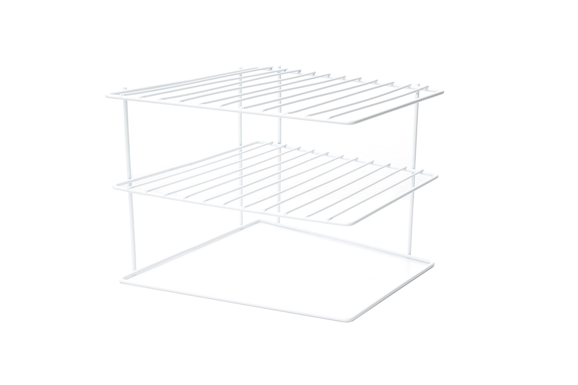 Organizador de Cozinha – 24,5 x 24,5 x 19,5 cm – Branco – Metal